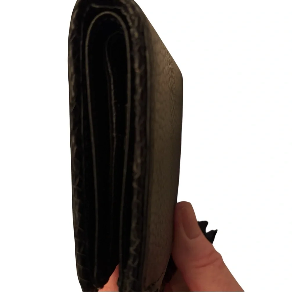 Tory Burch Black Leather Wallet with Tassel